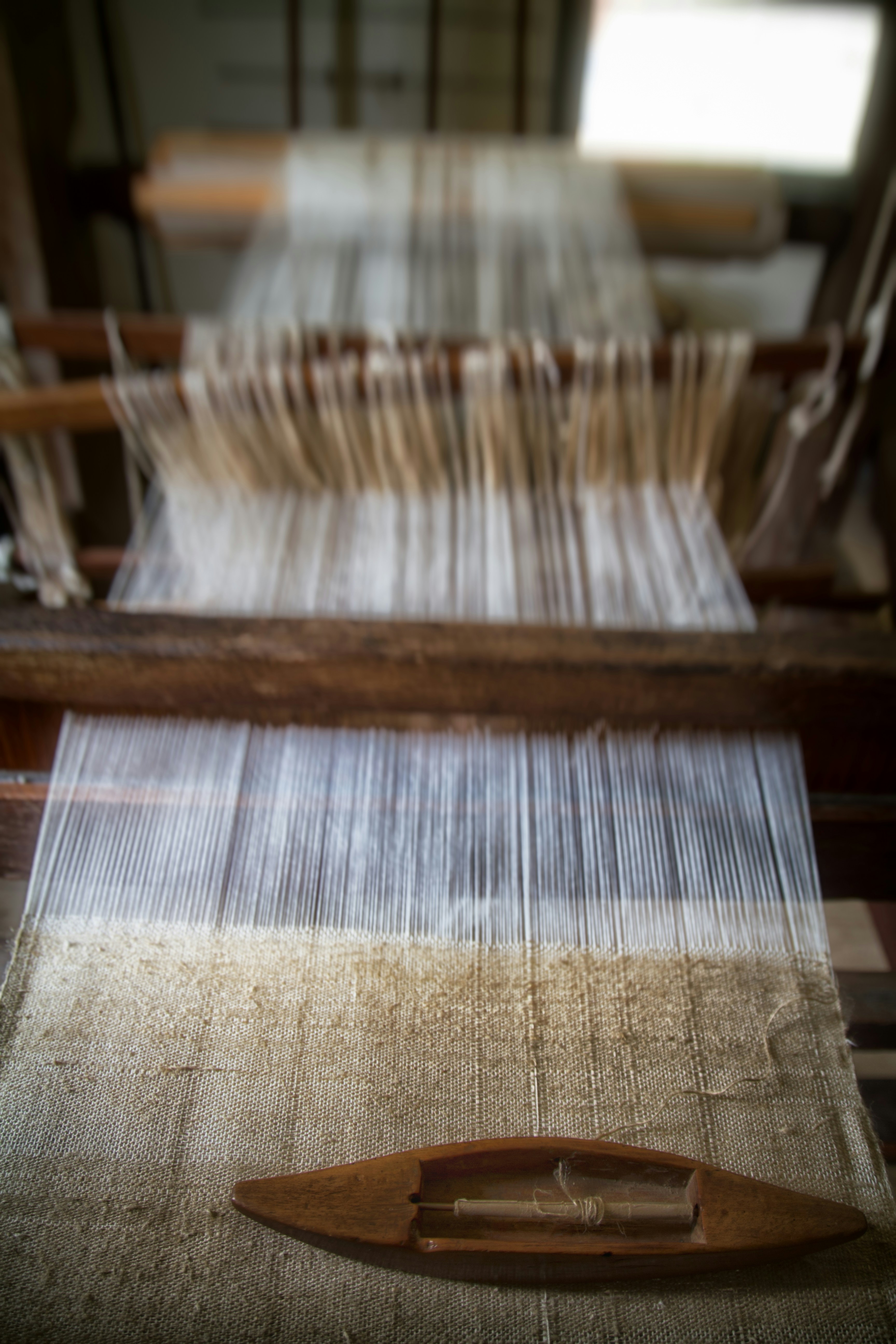 Silk weaving