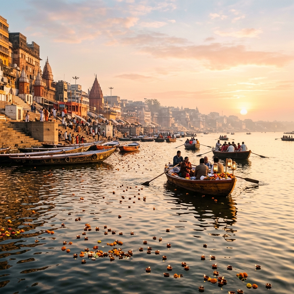 Ghats at dawn